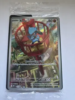Pokemon RIOLU MEP 010- Mega Evolution - ILLUSTRATION RARE PROMO - Sealed - Image 1