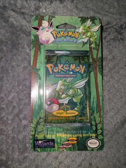 Pokemon Jungle Blister Pack Scyther Art Sealed New 1999 Wizards Of The Coast - Image 1