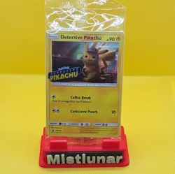 Pokemon 2019 Black Star Promo SM190 DVD Stamped Holo Detective Pikachu Sealed ⚡ - Image 1