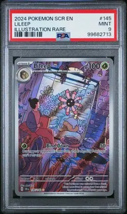 2024 POKEMON SCR EN-STELLAR CROWN ILLUSTRATION RARE #145 LILEEP PSA 9 - Image 1