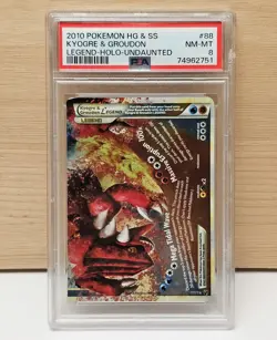 2010 POKEMON KYOGRE & GROUDON PSA 8 SET #87 #88 HEARTGOLD & SOULSILVER LEGEND - Image 2