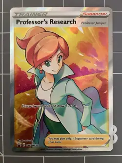 Professor's Research (Juniper) Full Art - Near Mint SWSH152 Pokemon Promo - Image 1