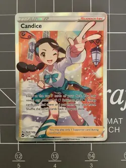 2022 Pokemon Silver Tempest Candice Full Art Trainer Ultra Rare Holo #189/195 NM - Image 1