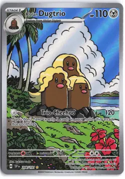 Alolan Dugtrio 208/191 Illustration Rare Surging Sparks Pokemon NM - Image 1