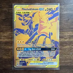 2021 Pokemon Promo Pikachu & Zekrom GX Tag Team SM248 - Image 1