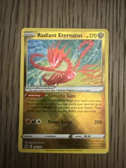 2023 Pokemon SWSH Crown Zenith Radiant Eternatus #105/159 - Image 1