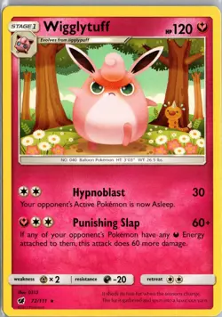 Wigglytuff 72/111 Rare Crimson Invasion Pokemon Lightly Played - Image 1