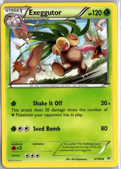 Exeggutor 2/108 Uncommon Roaring Skies Pokemon Lightly Played - Image 1