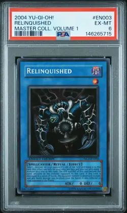 2004 YU-GI-OH! MASTER COLLECTION VOLUME 1 #EN003 RELINQUISHED PSA 6 - Image 1