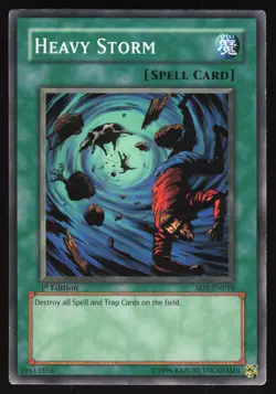 Heavy Storm - SD1-EN016 - Common - 1st Edition - Yugioh - Image 1