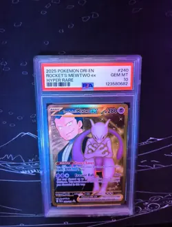 PSA 10 Pokemon TCG Team Rocket’s Mewtwo 240/182 Scarlet & Violet Destined Rivals - Image 3