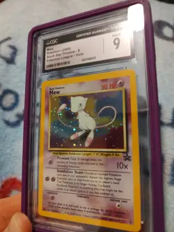 2000 POKEMON BLACK STAR PROMOS - POKEMON LEAGUE - HOLO #9 MEW CGC 9 W/Guard - Image 4