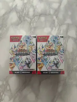 2x Pokemon TCG: Scarlet & Violet Prismatic Evolutions Booster Bundle - SEALED - Image 1