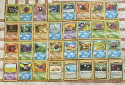 Pokemon 1999 1st Edition Fossil Uncommon and Common card set, NM+ condition - Image 1