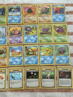 Pokemon 1999 1st Edition Fossil Uncommon and Common card set, NM+ condition - Image 4