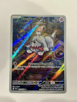 Pokemon TCG Greavard Scarlet & Violet Base Set Card 214/198 Illustration - Image 1