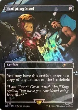 Sculpting Steel (Rainbow Foil) -Foil Near Mint MTG Secret Lair - Image 1