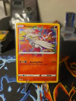 Reshiram Holo-Pokemon TCG Card 017/072 Shining Fates Amazing Rare - Image 1