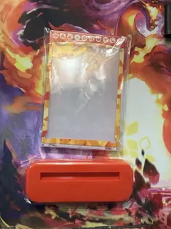 Pokemon Charizard EX Collection Mag CARD PROTECTOR CASE w/DISPLAY BASE STAND - Image 1