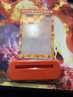 Pokemon Charizard EX Collection Mag CARD PROTECTOR CASE w/DISPLAY BASE STAND - Image 2