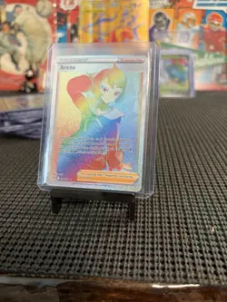 Pokemon TCG Arezu 204/ 196 Full Art Holo Secret Rare Trainer Supporter Card - Image 1