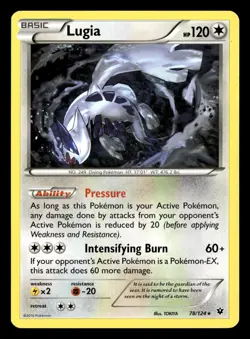 Lugia 78/124 Rare Fates Collide Pokemon Card - Image 2