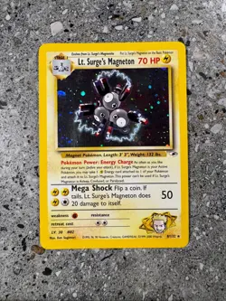 Pokemon TCG Cards Lt. Surge's Magneton 8/132 Gym Heroes Holo - Image 1