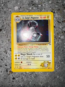 Pokemon TCG Cards Lt. Surge's Magneton 8/132 Gym Heroes Holo - Image 3