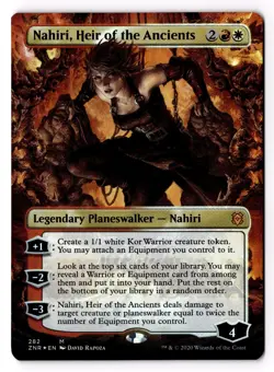 Nahiri, Heir of the Ancients (Borderless) 282 Zendikar Rising Foil NM - Image 1