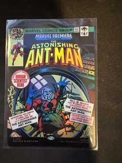 The Astonishing Ant-Man Poster Foil Marvel Heroes MTG Near-mint In Hand - Image 1