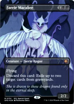 Faerie Macabre FOIL BORDERLESS Special Guests Magic MTG NM - Image 1