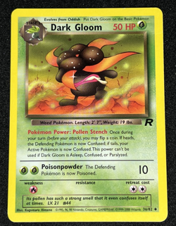 Dark Gloom 36/82 Team Rocket WOTC Uncommon Pokemon Card MP - Image 1
