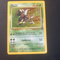 Pokemon TCG Pinsir Jungle 9/64 Holo Unlimited Holo Rare NM - Image 1