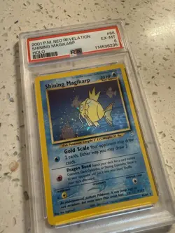Pokemon 2001 Neo Revelation Shining Magikarp 66/64 Holo Secret Rare PSA 6 - Image 2