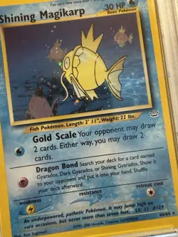 Pokemon 2001 Neo Revelation Shining Magikarp 66/64 Holo Secret Rare PSA 6 - Image 3