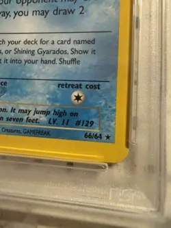 Pokemon 2001 Neo Revelation Shining Magikarp 66/64 Holo Secret Rare PSA 6 - Image 4