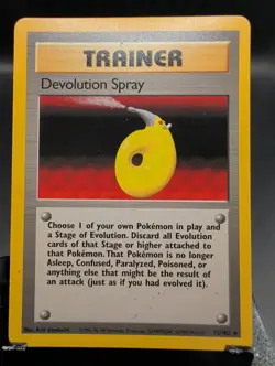 Devolution Spray 72/102 Rare Base Set Unlimited Pokemon HP - Image 1
