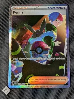 Penny 239/091 - Paldean Fates Special Illustration Rare SIR Pokemon TCG NM - Image 1
