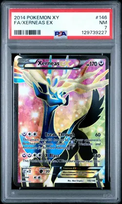 2014 Pokemon Xy #146 Fa/Xerneas Ex PSA 7 - Image 1