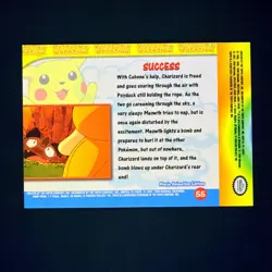 ERROR Miscut topps Pokemon The First Movie Rainbow Foil #55 Success Chariard - Image 2