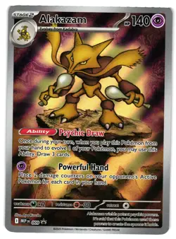 Pokemon TCG Alakazam 009 Me: Mega Evolution Promo Holo NM - Image 1