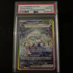 2024 PSA 10 Pokemon Stellar Crown Terapagos EX 170/142 Special Illustration Rare - Image 1