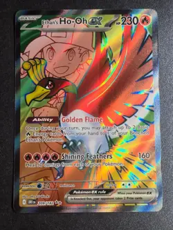 Ethan's Ho-Oh ex 209/182 NM Destined Rivals Ultra Rare Pokemon - Image 1