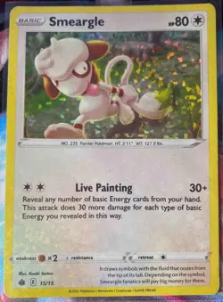 2022 Pokemon McDonald's Match Battle Smeargle #15/15 Foil - Image 1