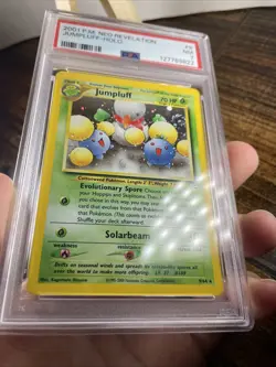 ✨ Jumpluff, “DOUBLE” HOLO Error, PSA 7 MINTY, Neo Revelation 9/64 Pokemon ✨ - Image 4