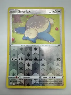 Pokemon TCG Snorlax Fusion Strike 206/264 Reverse Holo - Image 1