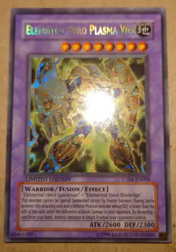 YU-GI-OH! Elemental HERO Plasma Vice Ct04-En006 Limited Edition - Image 1