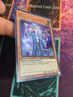 Yu-Gi-Oh! Spellbook Magician of Prophecy BLLR-EN050 1st Edition Ultra Rare NM - Image 2