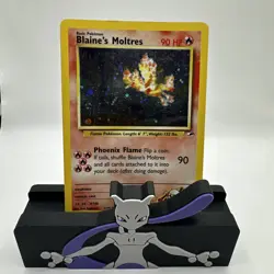 Pokemon TCG Gym Heroes 1/132 Holo Rare Card Blaine's Moltres - Image 1