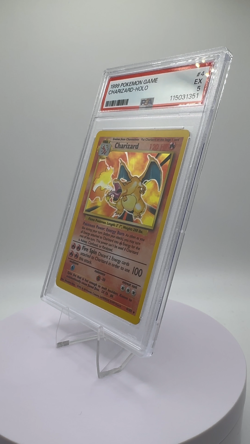 Charizard Base Set 4/102 Holo PSA 5 EX Pokemon Card Cert #115031351 Fresh Graded - Image 2